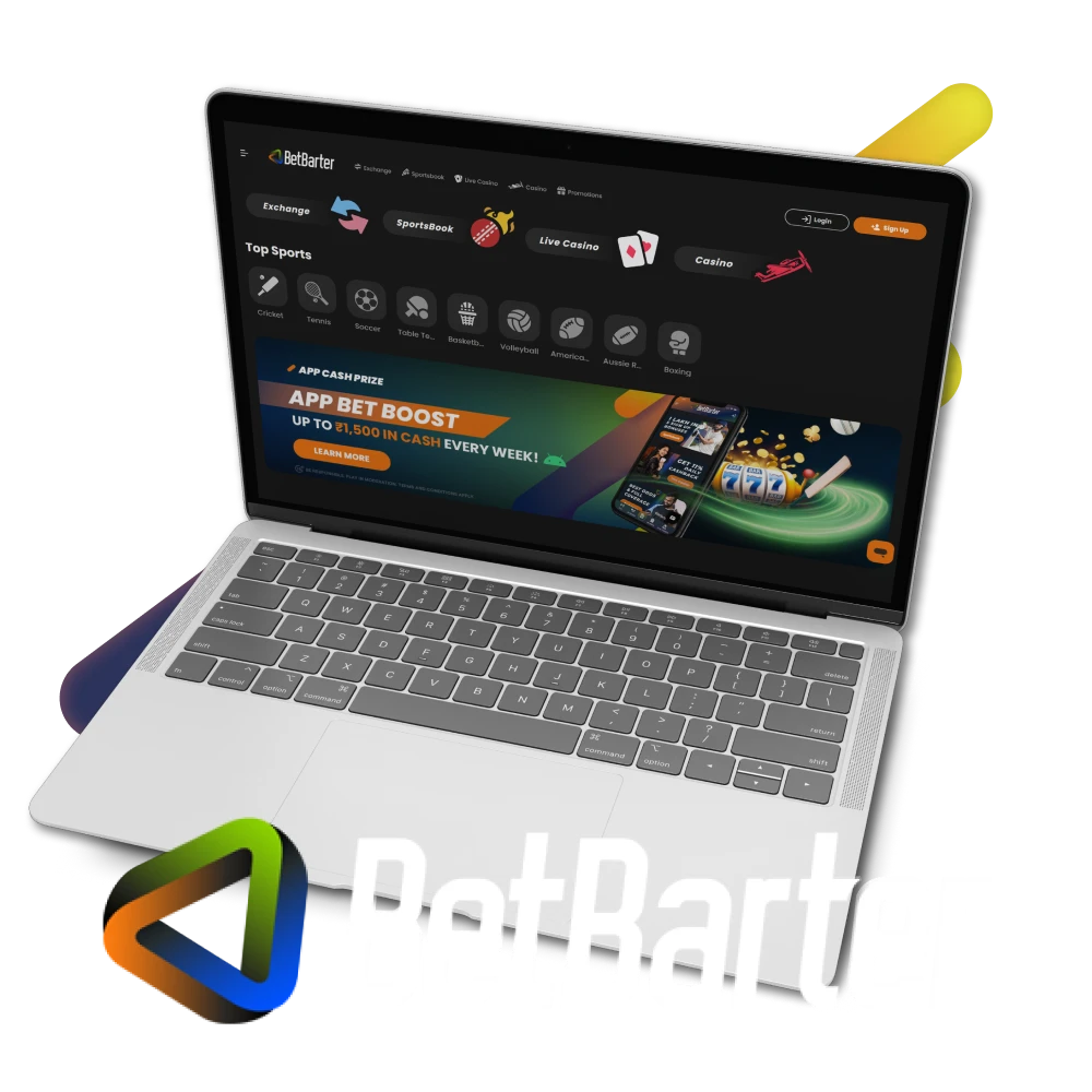 With BetBarter, place your best sports bets and win at the casino in India.