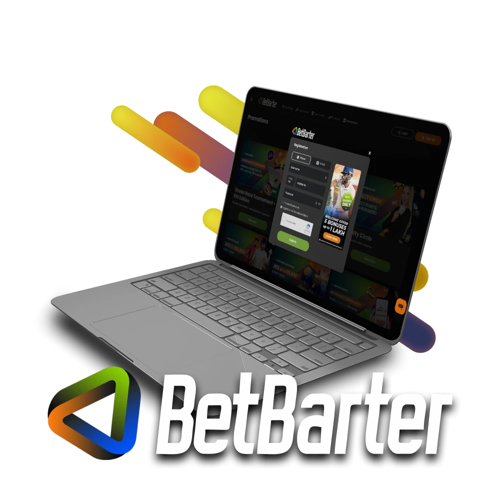 We will tell you about registering on BetBarter.