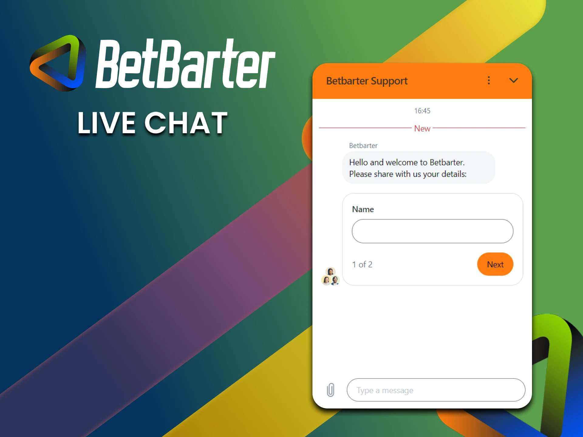 You can contact the BetBarter support team via live chat.