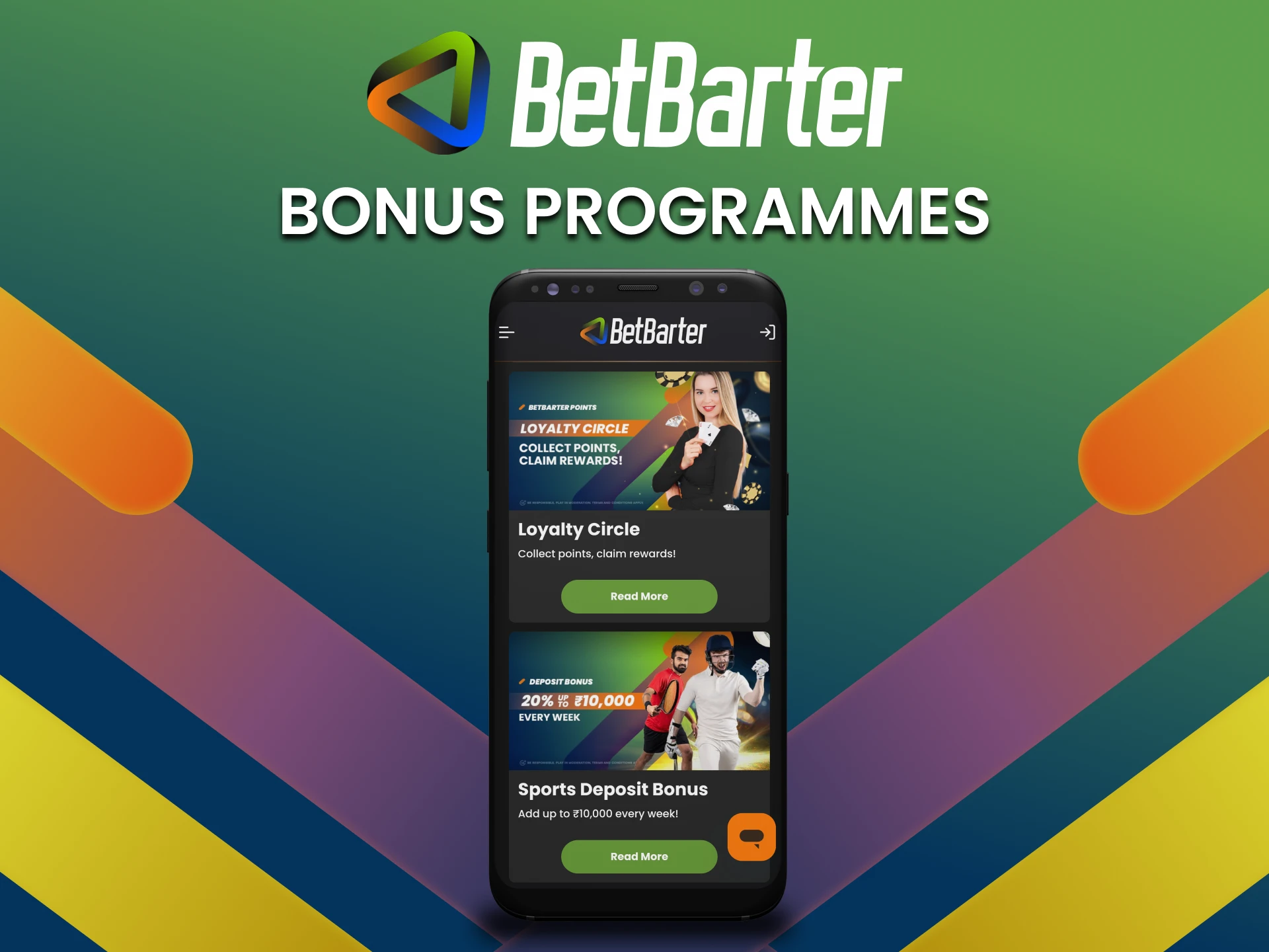 Receive special offers from BetBarter app, which will give you a new and pleasant interaction experience.