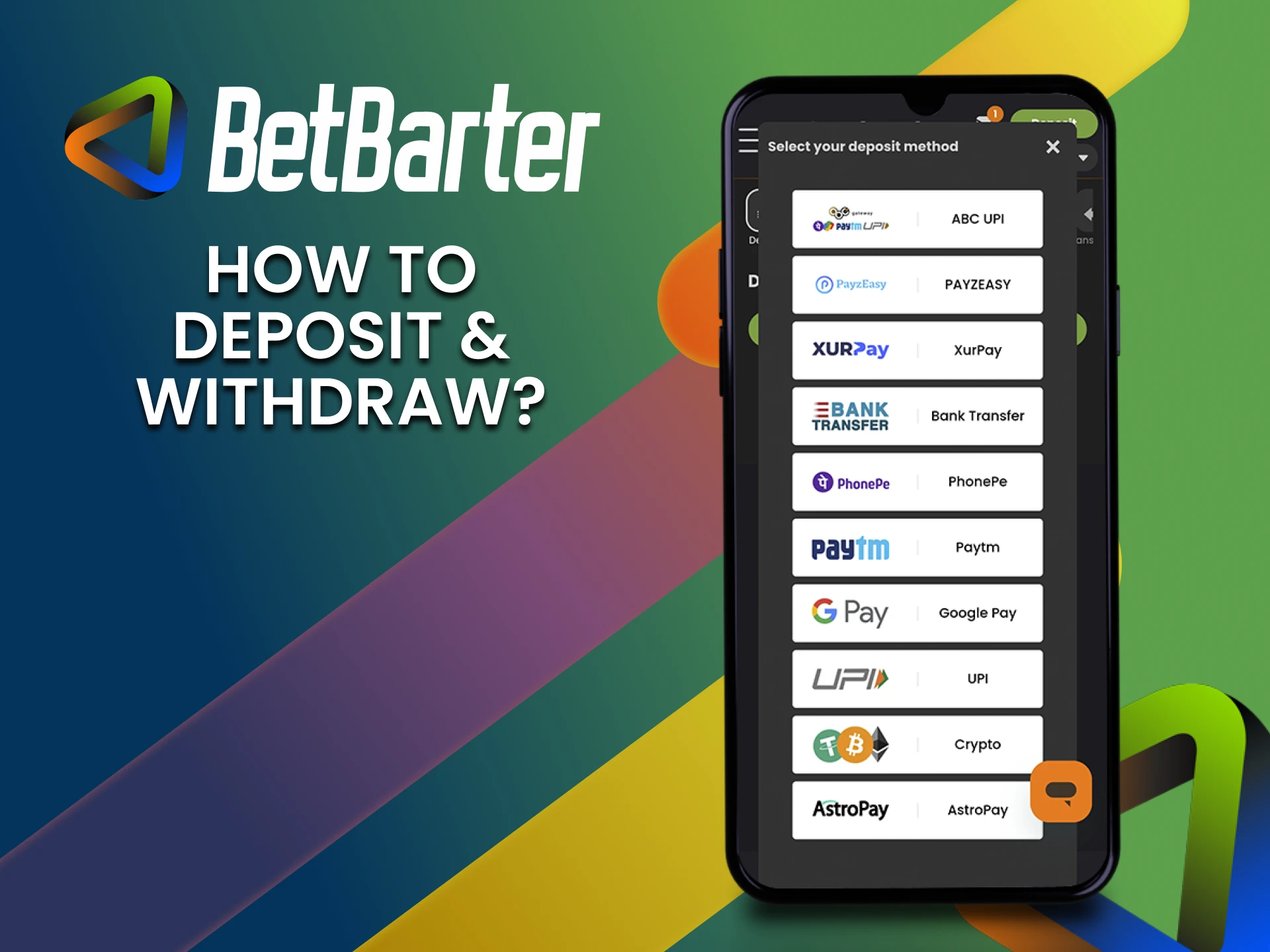 Our simple guide will help players from India to fund money to their accounts in BetBarter and start betting.