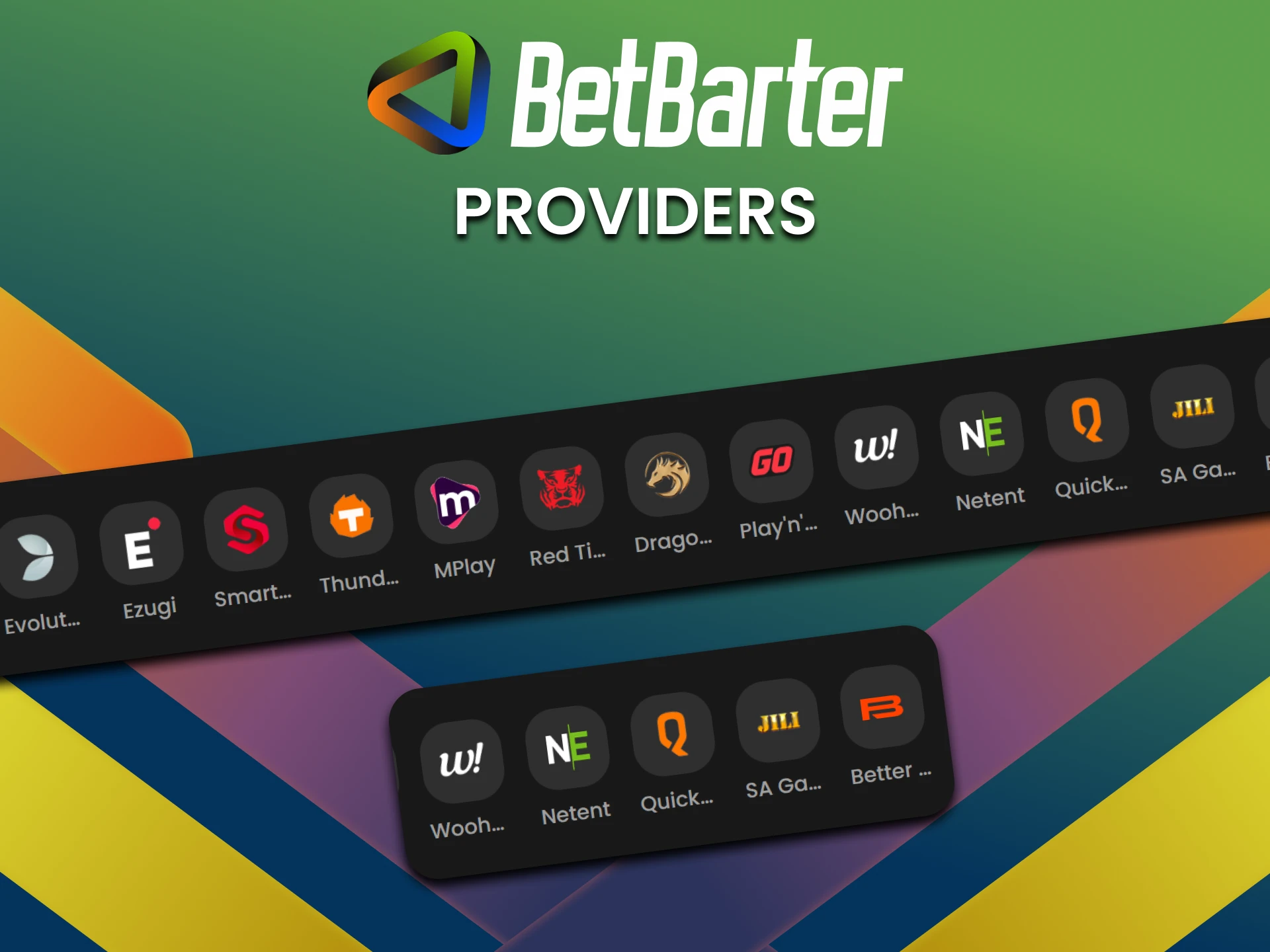Only cool game developers are waiting for you, you will only get a pleasant experience from the casino app BetBarter.