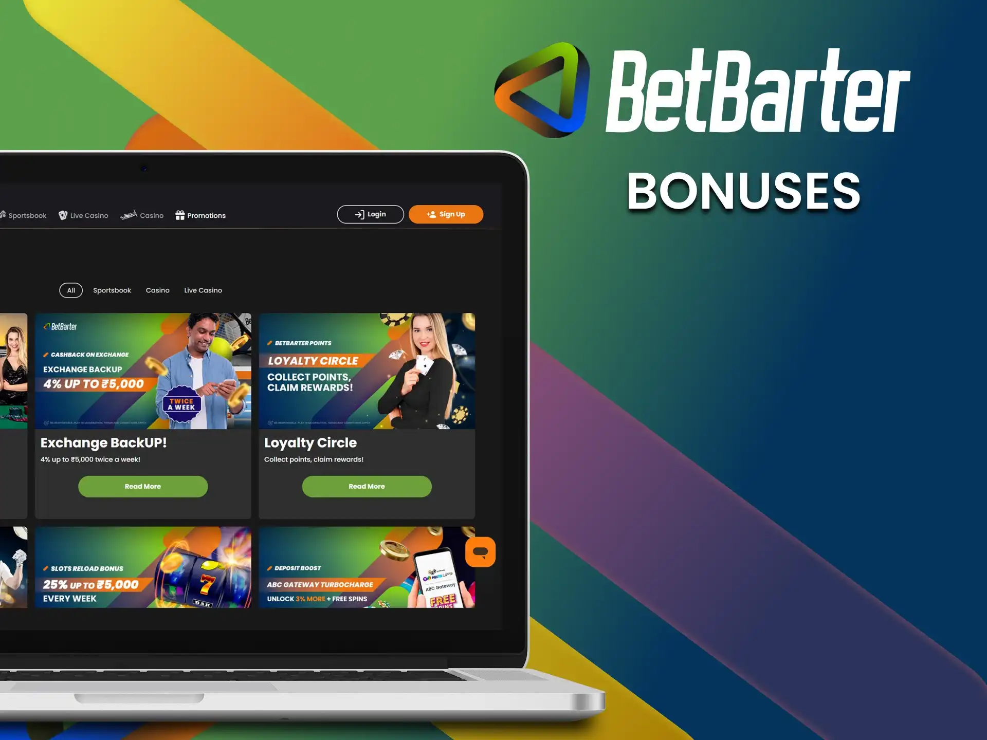 Receive special offers from BetBarter sportsbook online, which will give you a new and pleasant interaction experience.