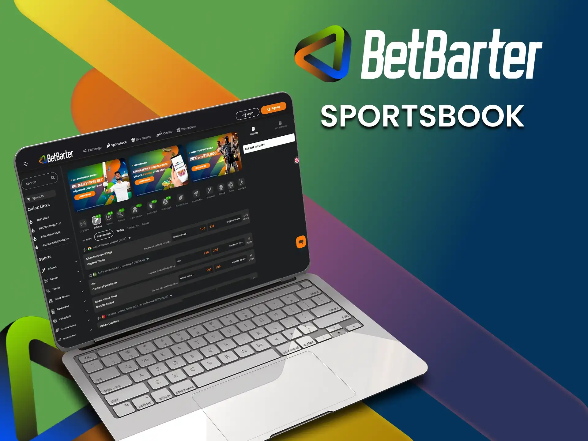 The main disciplines in this section of BetBarter sportsbook are football and cricket which are very popular in India.