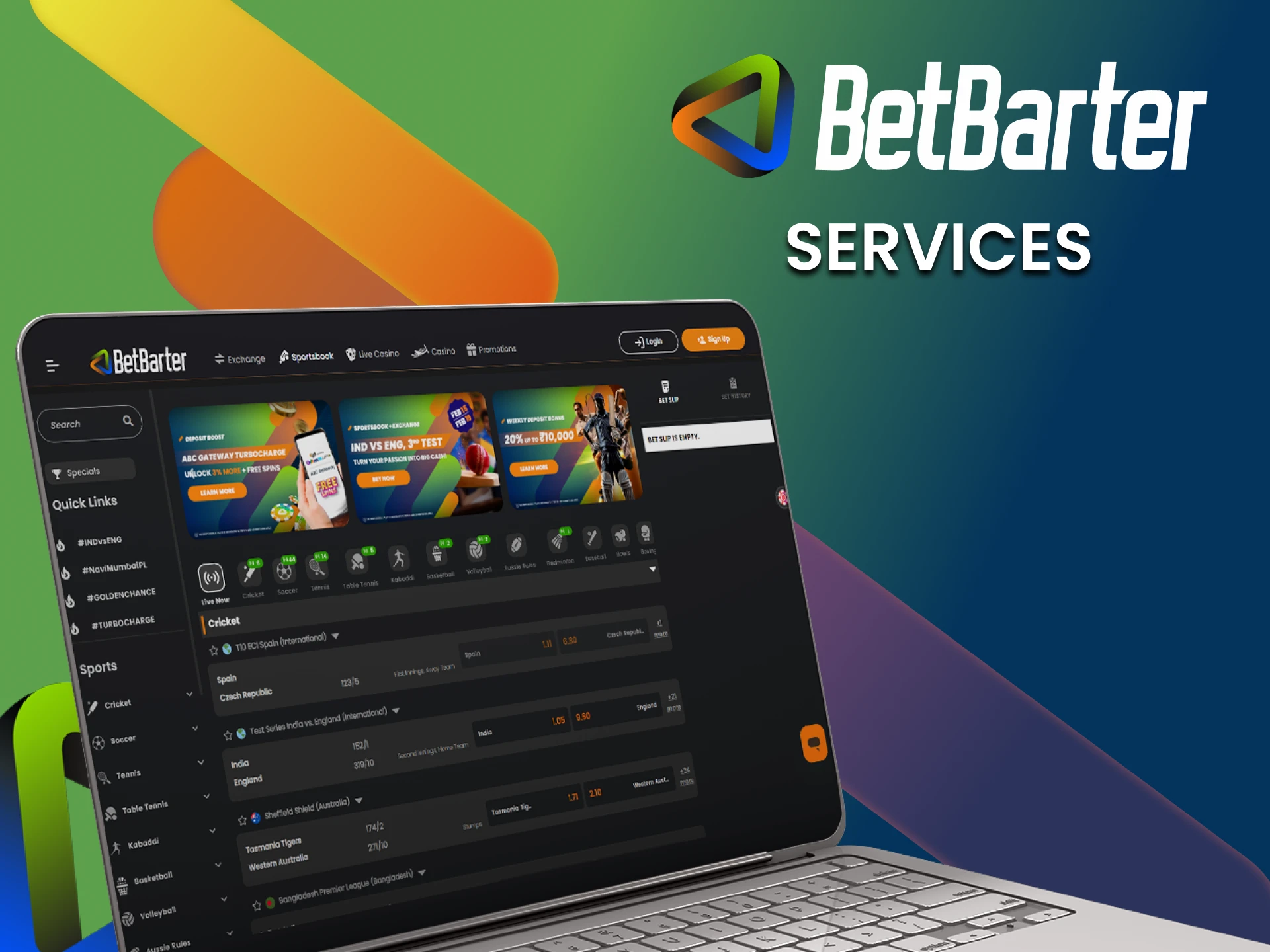 We'll tell you about the available sports betting services and casino games of the BetBarter online website in India.