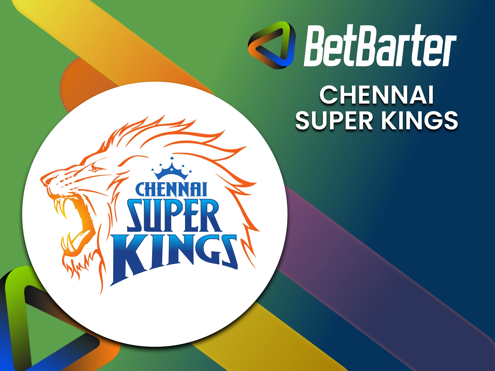 Choose the Chennai Super Kings team to bet on BetBarter in the IPL league.