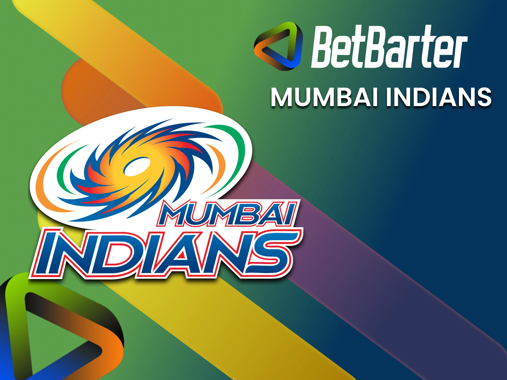 To bet on the IPL from BetBarter, choose the Mumbai Indians team.